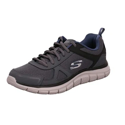 Bild av Skechers Track Scloric herr Sneaker, Grå marinblå, 44 EU