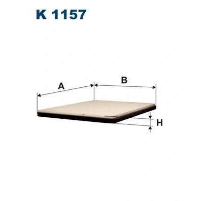 Bild av Filter, kupéventilation FILTRON K 1157