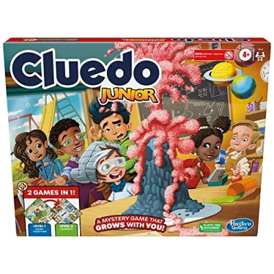 Bild av clue Juniorspel, 2 sidig spelbräda, spel i 1, mysterie för åldrarna 4+