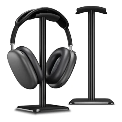 Bild av Alyvisun Hörlursställ [viktad bas och högre höjd] headsethållarstativ, universell headset skrivbordskrok för alla spelheadset/stationära hörlurar