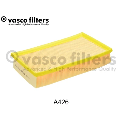 Bild av DAVID VASCO A426 Filtre à air rectangulaire Cartouche filtrante VOLKSWAGEN: GOLF 2, 1 Cabriolet, Corrado, AUDI: 80 B4 Berline, A6 C4 Avant