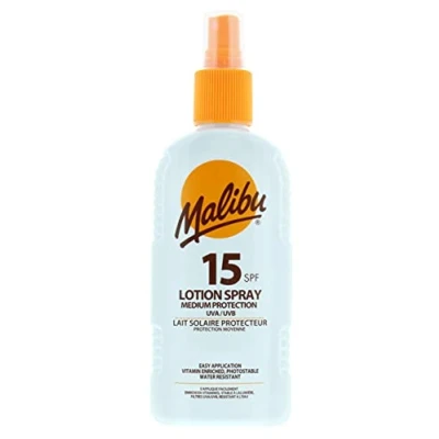 Bild av Malibu Lotion Solaire Spray SPF15 Imperméabilisant 200 ml