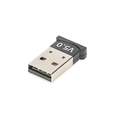 Bild av DIGITUS Bluetooth 5.0 USB adapter För PC och bärbar dator Över 3 anslutningar samtidigt Low Energy (BLE) Räckvidd upp till 20 m Bakåtkompatibel Stick Svart