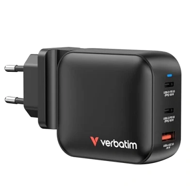 Bild av Verbatim Power Adapter GaN 2 x USB C 100 Watt