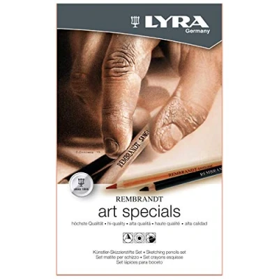 Bild av LYRA Rembrandt Art Specials, Fine Sketching Set, 12 blandade pennor, perfekt för proffs och studenter