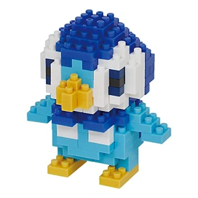 Bild av nanoblock NBPM 079 Pokemon Piplup Tiplouf Plinfa, flerfärgad