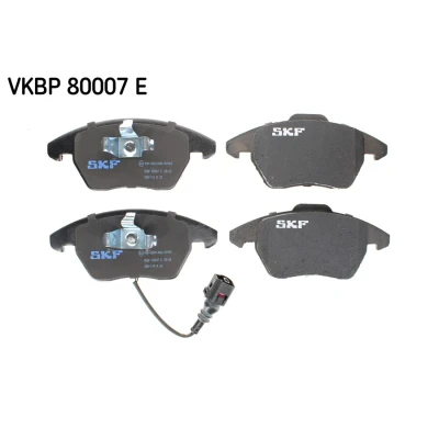 Bild av SKF VKBP 80007 E Jeu de plaquettes frein contact signal d&#039;usure inclus VOLKSWAGEN: Touran I, Golf 6, 5, AUDI: A3 Sportback, 3/5 portes