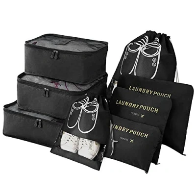 Bild av Vicloon Resväska Organizer, 8st Travel Cube System, Kuvertseparatorer Rese Underkläder Skor Organizers Väskor Förvaring Set