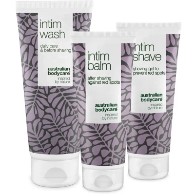 Bild av Australian Bodycare 3 Shaving Products Intimate Kit Against Red Spots After 400 ml