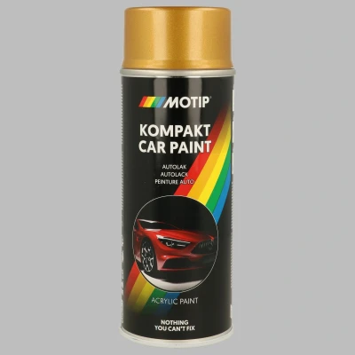 Bild av MOTIP 52250 Fordons kombinationslack 400ml aerosol guld Kompakt white glossy 12 ml