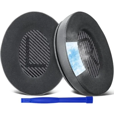 Bild av SoloWIT Professional Replacement Cooling Gel öronkuddar för Bose QuietComfort 35 (QC35) och Quiet Comfort II (QC35 II),ljudisoleringsskum