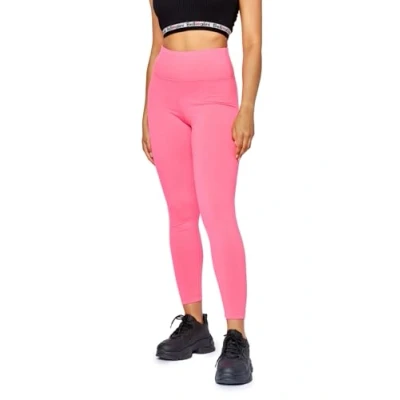 Bild av Bellivalini Leggings dam hög midja neon lång 80 tals sport party gym dans BLV50 295, ROSA, L