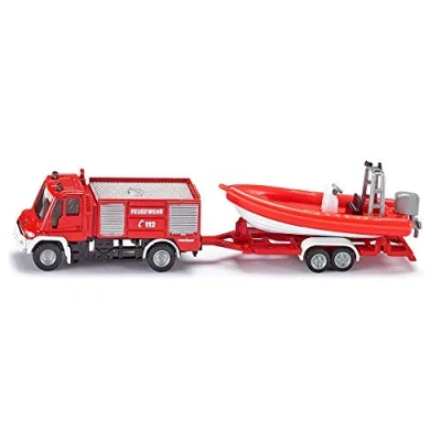 Bild av SIKU Unimog Fire Engine With Boat