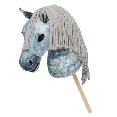 Bild av LeMieux Hobby Horse Sam spräcklig grå show jumper realistiskt huvud perfekt för barn