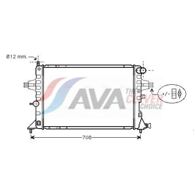 Bild av Kylare, motorkylning AVA QUALITY COOLING OLA2293