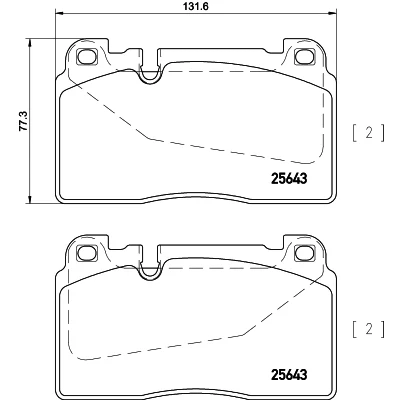 Bild av HELLA 8DB 355 020 251 Jeu de plaquettes frein préparé pour indicateur d&#039;usure AUDI: Q5, A6 C7 Avant, A7 Sportback, PORSCHE: Macan