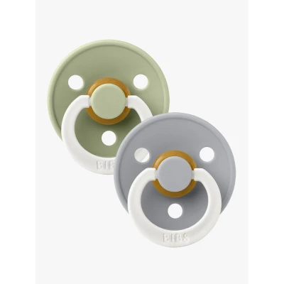 Bild av BIBS Colour Napp 2 pack Latex Stl 3 Rund,Sage Glow/Cloud Glow