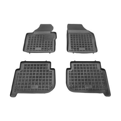 Bild av REZAW PLAST 200104 Ensemble de tapis sol Caoutchouc avant et arrière 4 noir Sur mesure VOLKSWAGEN: Touran I