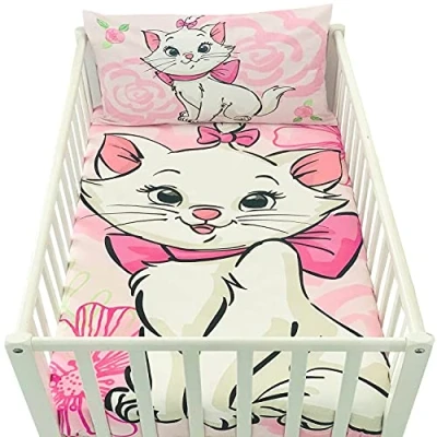 Bild av Marie Aristocats Babypåslakan100 x 135 cm och örngott 40 60 Babysängkläder för 120 eller 70 140 Disneysängkläder bebisar.