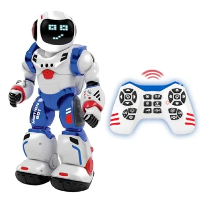 Bild av Xtrem Bots Bruce Robotleksak Robot barn med 20 ansiktsuttryck robotar för programmerbar 50 rörelser Robotkit Barngåvor 5 år och äldre Leksaker eller