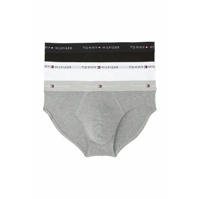 Bild av Tommy Hilfiger Signature 3 PACK Trosor, Storlek: Small, Mid hthr blck th wht