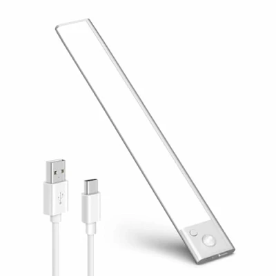 Bild av tedison Skåplampa, 40 cm, 3 000 mAh, dimbar 000/4 000/6 500K med rörelsedetektor, LED ljus för skåp, USB uppladdningsbar, trådlös lampa magnet
