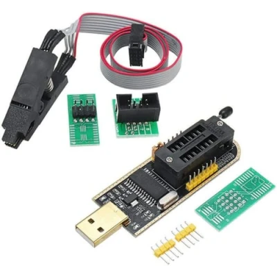Bild av DollaTek Sop8 soic8 testklämma för eeprom 25cxx / 24cxx + ch341a 24 25 serie flash bios usb programmerare