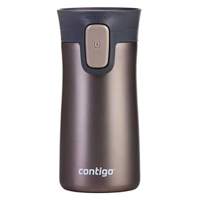 Bild av Contigo Pinnacle Autoseal termos, resetermos av rostfritt stål, termosflaska, läckagesäker, kaffetermos i farten, resemugg med BPA fritt Easy Clean lock, 300 ml