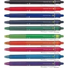Bild av Pilot FriXion Ball Clicker (Knock Indragbar Gel Ink Pen) 0,7 mm 10 färger i set, sorterade (alla färger)
