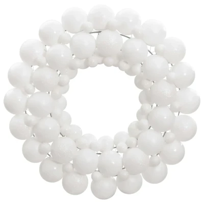 Bild av VidaXl Julkrans Vit 45 Cm Polystyren