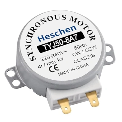 Bild av Heschen Synkronmotor TYJ50 8A7 220 240VAC 4R/min CW/CCW 50Hz motor för bord mikrovågsugn tornbord