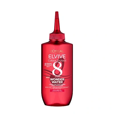 Bild av L&#039;Oreal Paris L&#039;Oréal Wonder Water, Elvive Color Protect flytande balsam, 8 sekunders hårbehandling för skadat och färgat hår med lamellär teknik, 200 ml