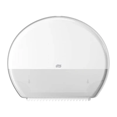 Bild av Tork 554000 dispenser för jumbo toalettpapper T1Tork toalettpappersautomat med extra hög kapacitet i vit