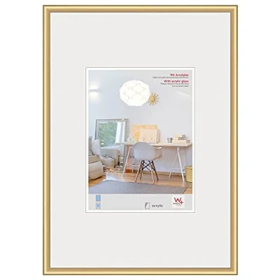 Bild av walther design tavelram guld affischformat med konstglas, New Lifestyle plastram KVX691G