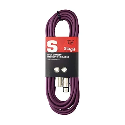 Bild av Stagg SMC6 CPP 6 M XLR till mikrofonkabel lila