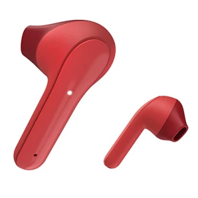Bild av Hama Bluetooth hörlurar &quot;Freedom Light&quot; (True Wireless In Ear med mikrofon, laddningsstation, drifttid 28 h, trådlösa taligenkänning och beröringskontroll), röd