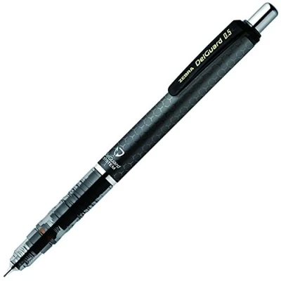 Bild av ZEBRA Mekanisk penna DelGuard 0,5 mm, vaxkaka grå kropp (P MA85 HGR)