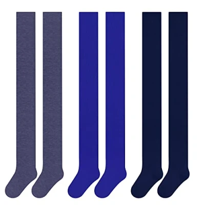 Bild av L&amp;K II Strumpbyxor för pojkar tights flickor och flerfärgade stickade 2710, Pack 3/2710L, 146 152