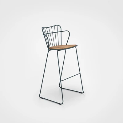 Bild av HOUE Paon bar chair Barstol Black Seating height: 78 cm