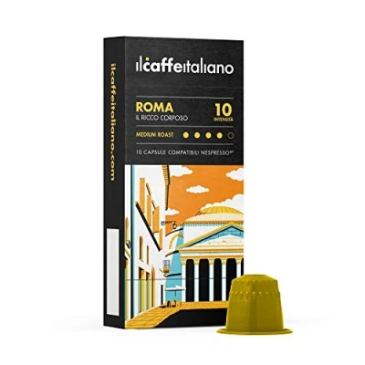Bild av Nespresso, 100 kapslar med kombinationsbar Nespresso Il Caffè Italiano Roma blandning, intensitet 10