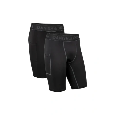 Bild av Danish Endurance Compression 2 PACK Underkläder, Storlek: Large, Multicolor black/black grey