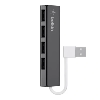 Bild av Belkin F4U042bt USB 2.0 Hub, 1:4, Slim, Passiv schwarz