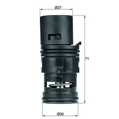 Bild av MAHLE ORIGINAL TO 7 80 Thermostat, refroidissement d&#039;huile BMW: 3 Cabriolet, Berline