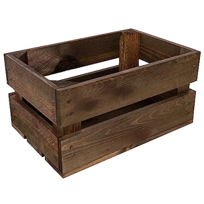 Bild av Creative Deco Träbox Brun 50 x 40 30 cm i Vintagestil Perfekt för Förvaring av Gåvor DIY Dekoration
