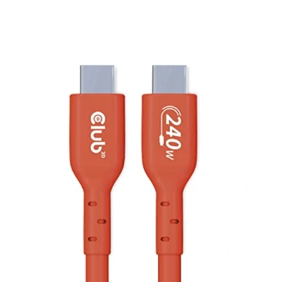 Bild av Club3D CAC 1513 USB2 Type C Bi Direktional USB IF certifierad kabel 480 Mb, PD 240 W (48 V/5A) EPR St./st. 3 m