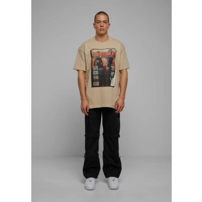 Bild av Upscale by Mister Tee Unisex Magazine Tshirt med print, Storlek: Small, Sand