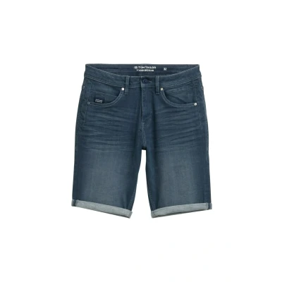 Bild av TOM TAILOR Bermudajeans shorts för män, 10163 Dark Stone Blue Grey Denim, 32