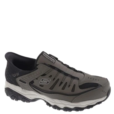 Bild av Skechers Herr Afterburn M. Fit Ridgeburn slip in tofflor, BRUN, 42 EU