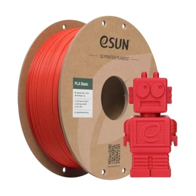 Bild av eSUN PLA filament 1,75 mm, Basic 3D skrivare, mått +/ 0,03 1 kg spole (2,2 pund) Super Speedy för röd