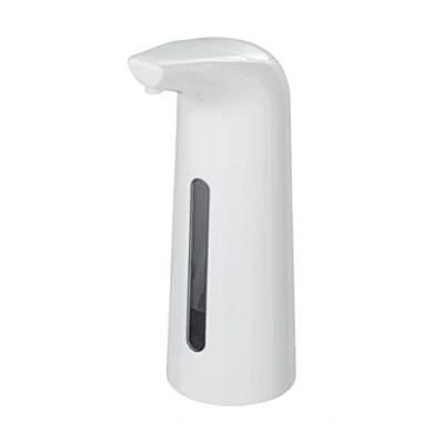 Bild av WENKO Infraröd desinfektionsmedel och tvåldispenser Larino vit, automatisk sensor desinfektionsdispenser, även för flytande tvål, kontaktlös, påfyllningsbar, batteridriven, 400 ml, 9 x 22,5 cm